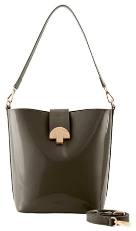 SEIDENFELT MANUFAKTUR Umhängetasche Schultertasche Grenaa Hobo Bag Khaki