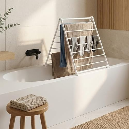 NUXIO Wäscheständer für die Badewanne, 70 x 79 cm, MALO