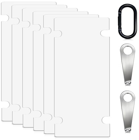 2 Pcs Ring Doorbell Removal Tool, Video Doorbell Key Replacement Tool, with 6pcs Double-Sided Tape and Keychain, Stainless Ring Doorbells Release Tools,Accessories for Battery Doorbells Camera Opening