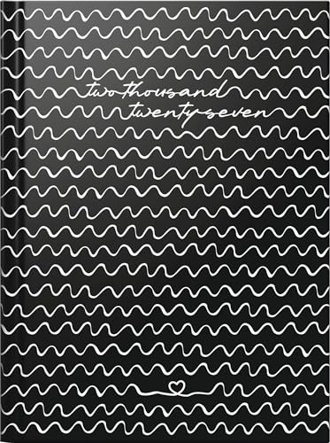 rido/idé 7013607027 Taschenkalender Premium Young Line Mini 2027 Waves A6, Papier: 2 Seiten = 1 Woche