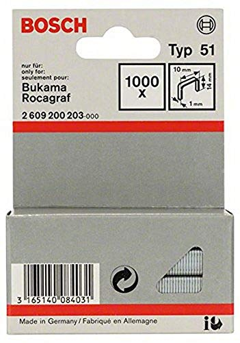 Bosch Accessories Bosch Professional 2609200203 1000 Tackerklammern 14/10 mm Typ 51