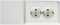 Schneider Electric Elso Schuko-Steckdose im Geräteträger mit Schachtauslass, 2-fach, 16A, Renovierung, Schraubklemme, reinweiss, Artikelnummer 515504