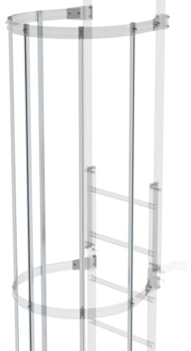 Rückenschutzstrebe 3000 mm lang Alu blank Material Alu blank