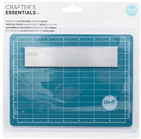 We R Memory Keepers Tools - Magnetische Mat & 6 Magnetische Lineal, Mehrfarbig