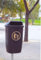 Chabrias Ltd 50 Litre Post Wall mounted outdoor litter bin, External Bin, School Bin