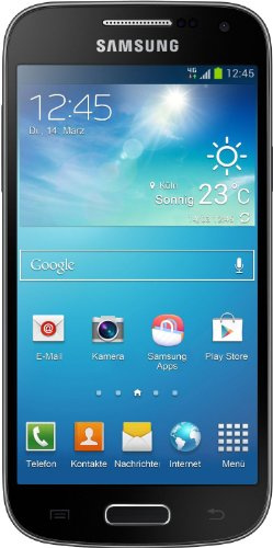 Samsung Galaxy S4 mini Smartphone (10,9 cm (4,3 Zoll) AMOLED-Touchscreen, 8GB interner Speicher, 8 Megapixel Kamera, micro-SIM, LTE, NFC, Android 4.2) - Tief-Schwarz [EU-Version]