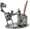 STEEMO Schraubenmännchen Büro Tresor Schreibtisch-Deko Stifthalter 16x8x14 cm