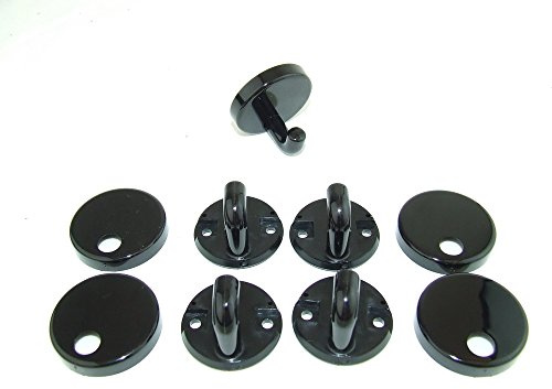 Einzelhaken 801.90.010 90 PA D.40mm tiefschwarz, 5 Stück