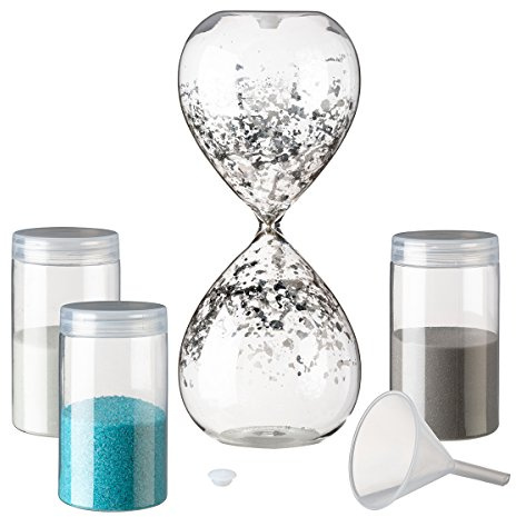 Lillian Rose Unity Sand-Sanduhr, 20,3 x 8,3 cm, transparent