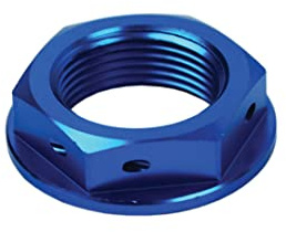 SCAR Steuerkopfmutter kompatibel mit YAMAHA YZ YZ-F YZ-X YZ-FX WR-F 125 250 450 94-26 - Blau