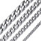 ChainsHouse Panzerkette herren 9mm Breit 46cm silberfarbe Jungenkette mit Karabinerverschluss Damen Herren Schmuck mit Geschenkebox-perfekte Geschenke an Vatertag