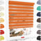 Schuette® Rollo ohne Bohren & mit Bohren 2in1 ● Tag & Nacht Doppelrollo Kollektion: Sweet Orange (Orange) ● 115 x 150 cm (Breite x Höhe) ● Suprafix Klemmrollo = Klemmfix 2.0 ● 60s Montage mit Video