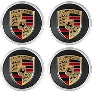 Porsche+ Taycan Radzierdeckel Satz (4 Stück) schwarz /19/20/21 Räder