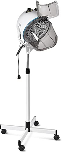 Multigot Portable Salon Hairdryer, Professional Stand Hair Dryer Hood with Adjustable Height, Timer and Temperature Control, Hairdresser Styling Salon Equipment