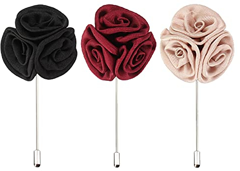 éPinglette Rose Fleur Mariage Partie Corsage Hommes Homme BoutonnièReéPinglette 3 Couleurs DifféRentes De Broches Roses,AdaptéEs Aux Mariages,CéLéBrations,FêTes,SoiréEs Et Autres Occasions