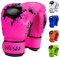 Kinder-Boxhandschuh, 170 g, 227 g, für Jugendliche, Jungen und Mädchen, Trainingshandschuhe für Boxsack, Kickboxen, Muay Thai, MMA, UFC, Geschenk für Alter 6–15 Jahre, Rosa, 170 g (20,4–3 g) 6,3 kg ))