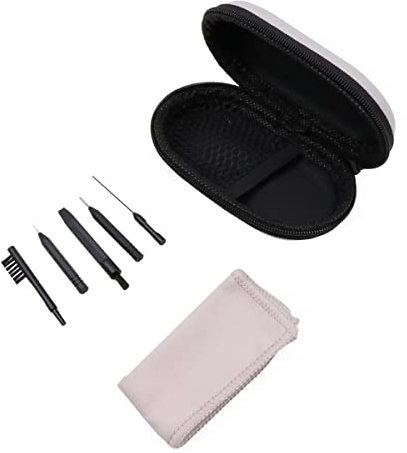 WANGCL 6PCS Hearing Aid Cleaning Kit 1xhearing Amplifier Cleaning Fabric + 5 x Multi-Functional Brushes With Storage Box