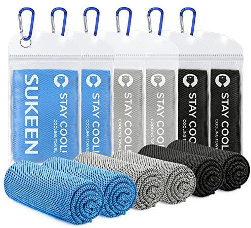 Kühltuch Set, kühlendes Handtuch Kühltücher Hals, Handtuch kühlend, Cooling Towel, Kühltücher Sport, Kühlendes Tuch, Eishandtücher für Wandern, Laufen, Tennis, Reisen,