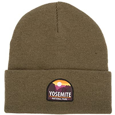 National Park Foundation Strickmütze mit Bündchen für Damen und Herren, Wintermütze, Bündchen, Beanies, Strickmütze, warme Skimützen (Yosemite Olive), Yosemite Olive, Einheitsgr��e