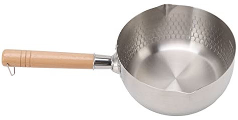 DAPERCI Nonstick Frying Pan Skillet Set, Nonstick Saucepan Japanese Pan Cookware Sets with Wooden Handle for Fried Chicken Vegatables Soup Kitchen Cooking Tools frying pan