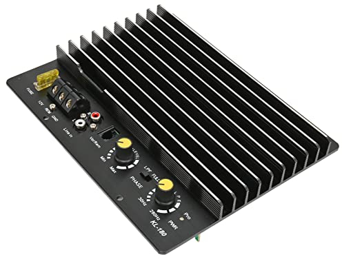 KL 180 Car Power Amplifier, 1000W Car Audio High Power Amplifier Amp Board Powerful Bass Sub Woofer Board 12V for 8‑12 Inch Bass Speaker