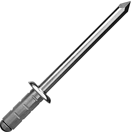 GESIPA | PolyGrip® Blindnieten/Mehrbereichsblindnieten | Alu/Stahl verz. | Flachrundkopf | für Materialstärke: 0,5-6,5 mm | Popnieten | Hohlnieten | 4 x 10 mm, 50 Stück