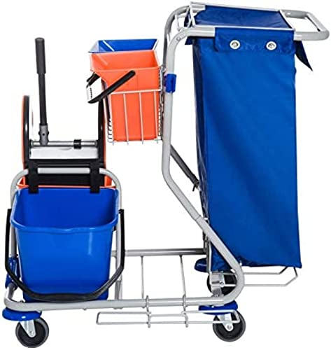 PETI Cleaning Trolley 4 Driving Bucket Mop System Trolley With Wheels,Hilarious123