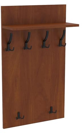 AKKE Garderobenpaneel Wandgarderobe Mit Ablage Wandpaneel Garderobe PVC Maxi Ahorn 120cm x 60 cm