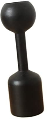 Abaodam Holz Kerzenständer Dekorativ Schwarzer Für Home Schreibtischschmuck Fotografie-Requisite Kerzenhalter Aus Holz Stumpenkerzen