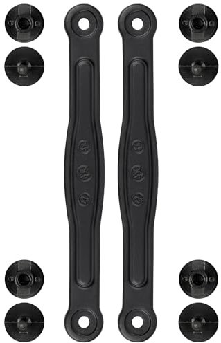 SOPROM Fersenriemen mit Nieten, Ersatzteile für Croc Classic Clogs Kinder, Herren und Damen Schuhe, Schwarz-1, 9 Women/7 Men