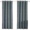 Ystyle Rideau Velours Thermiques Lot De 2, Rideau 100% Occultant, 140×175cm, Rideau Thermique Isolant Anti Froid, Rideau Opaque Salon Moderne, Rideau Phonique Anti Bruit Chambre, Gris