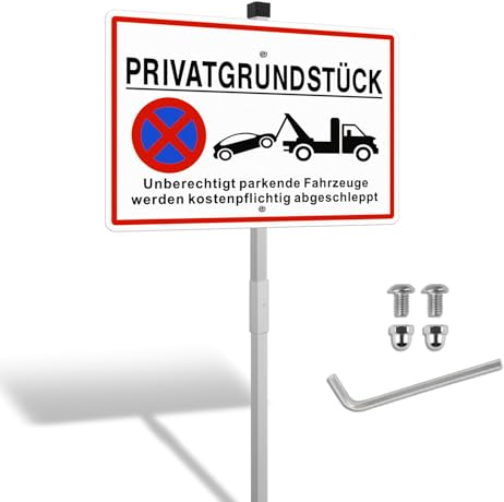 SINMAO Panneau de parking privé avec support