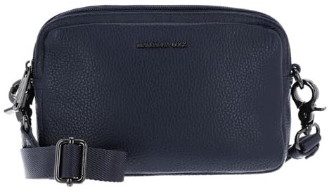 Mandarina Duck Damen Leder Kameratasche Mellow Leather Kamera Bag, Kleid Blau