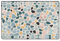 YYHWHJDE Terrazzo Marmor-Pastellmuster, Flanell, weiche Bodenmatte, 91,4 x 61 cm, feiner Samt, rutschfest, langlebig, verschleißfest