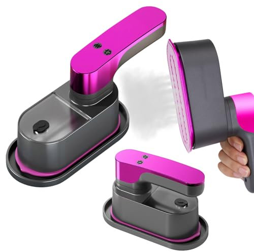 Mini Plancha PortáTil, Plancha De Vapor De Mano 1000W, Funciones de Planchado en Húmedo y en Seco, 10S Calentamiento RáPido, 120ML de Capacidad, Protección de Apagado Auto