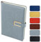 Taccuino in Pelle Ricaricabile a5, Notebook Quaderno a5 Retrò, Taccuino Appunti 224 Pagine a Righe, Diario di Viaggio in Pelle ad Anelli a5, Regalo Amica Sorella Compleanno, 14,7x21,5cm (Grigio)