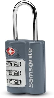 Samsonite 91160-E264 Serratura e Accessori di Sicurezza Viaggio TSA Approvato, Blu Ardesia