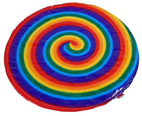 Hiraith Inflatable UFOS Suspended Flying Disc, Colorful Design, Exercise Coordination, Arouse Potential, Enhance Friendship, for Yard Games, Family Sports, PET Material