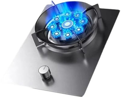 BZJPRFC Gas Cooker 1 Burner,8.5KW Stainless Steel Gas Cooker,Gas/LP Gas Conversion Stove,with Flameout Protection,for Home Kitchen Motor Home Camp(LPG)