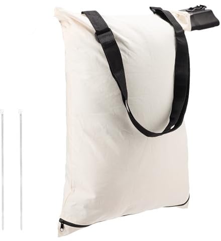 Gosknor Leaf Blower Bag Replacement for Toro 127-7040 137-2336 108-8994, Leaf Blower Vac Bag Fabric Zippered Bottom Dump Bag Leaf Blower Accessories for Toro Vacuum Blowers