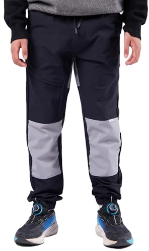 CALBOUNT Jungen Wanderhose Kinder Wasserdicht Trekkinghose Elastische Taille Outdoorhose