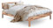 byoak Massivholzbett Penny - mit Holzkopfteil - Doppelbett aus Holz - 180 x 200 cm - Geölt - Kernbuche