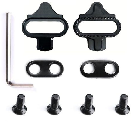 2 Stücke SPD Schuhe Adapter Cleats Fahrrad Schuh konverter Fahrrad Cleats Fahrradschuh Cleat Cover Schuhklampen Pedale SPD Cleat Adapter Fahrradpedaladapter für Rennradpedale (SPD Cleats)