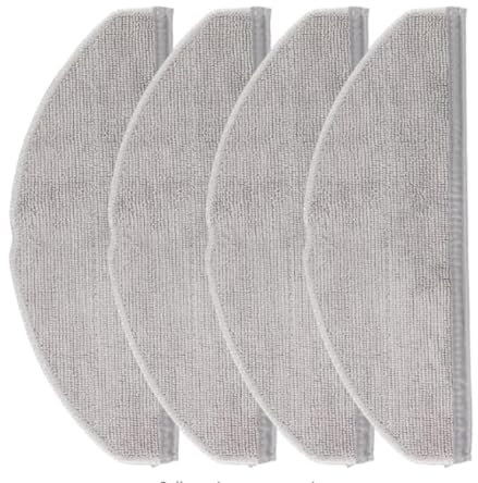 YUETTYY 4/10 Pcs Replacement Mop Cloth for PADS Fits for Eufy G50 L60 Hybrid Robot Vacuums,Washable Reusable Mop Pad (4PCS)