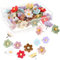 ARTGUTS 30 Stück Blumige Pinnadeln, Blumen Zeichennadeln, Blumen Pins für Pinnwand, Kreative Dekorative Pinnwand Nadeln, für Pinnwände, Korkwände, Fotowände, Büros(Zehn Farben)