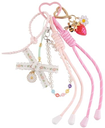 Georgie Porgy Taschenanhänger Schlüsselanhänger Handtaschen Zubehör für Damen Bag Charm Schultasche Rucksack Sporttasche Cute Keychain Geschenke für Mädchen