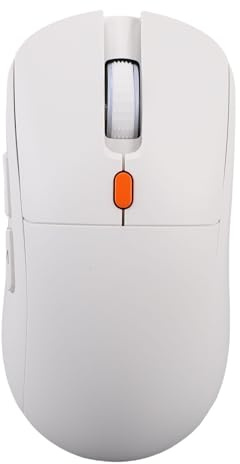 ASHATA 2025 AI Wireless Maus für PC -Laptop, Unterstützung für Chatgpt Bluetooth -Maus 6 in 1 Funktion, BT Voice Search Word -Übersetzung SWOT -Analyse Wieder Aufladbar, für (White)