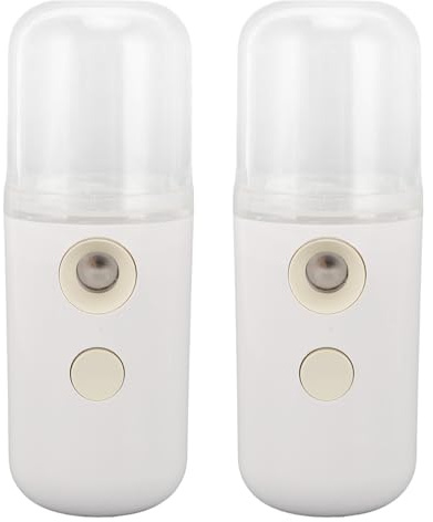 Umidificatore portatile 2 pezzi macchina umidificatrice ricaricabile con diffusore di fragranze per casa viaggi bucato asciutto design compatto e leggero ricarica USB batter