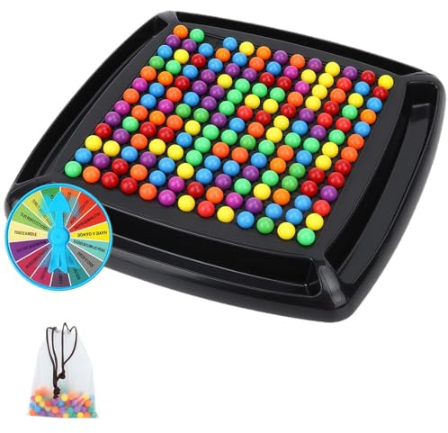 2026 Match Logikspiel – Interaktives Kugel-Denkspiel für Kinder & Erwachsene, Intellektuelles Schachbrett Doppelduell, Farben Ordnen, Klar Denken, Entspannter Denkspaß(168)