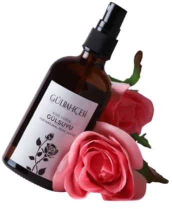 Öz Natur Rosenwasser Spray, Gesichtspflege, Rosa Damascena Blütenwasser, Feuchtigkeitsspendend, Erfrischend, 100ml